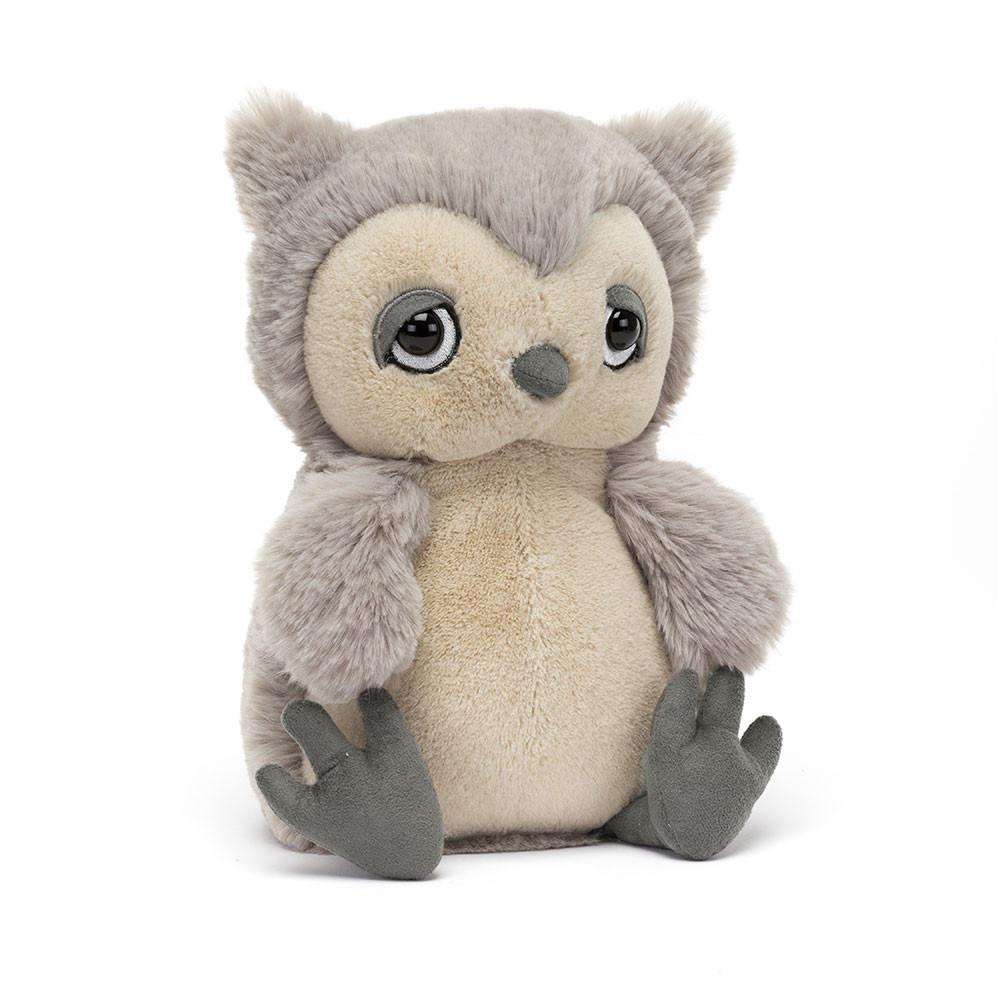 Pluszaki Jellycat Snoozling Owl,28cm x 14cm x 10cm Szare | Polska  OSEC-57836