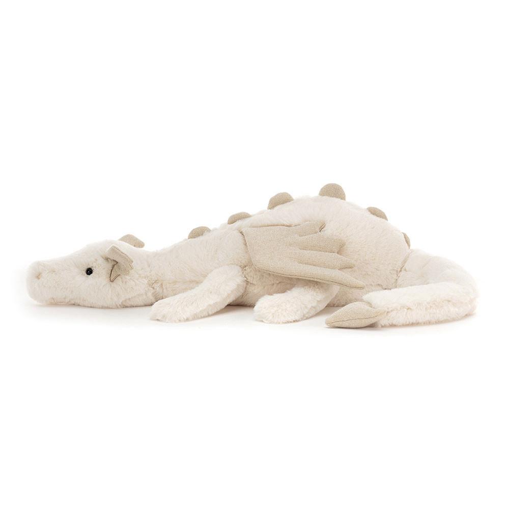 Pluszaki Jellycat Snow Dragon,8cm x 8cm x 30cm Białe | Polska  GAZW-90123