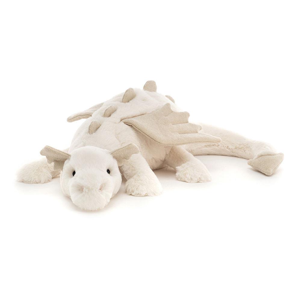 Pluszaki Jellycat Snow Dragon,8cm x 8cm x 30cm Białe | Polska  GAZW-90123