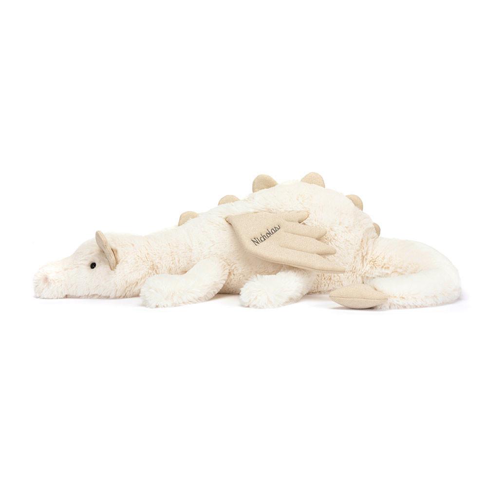 Pluszaki Jellycat Snow Dragon Huge,19cm x 20cm x 66cm Białe | Polska  TGXY-93076