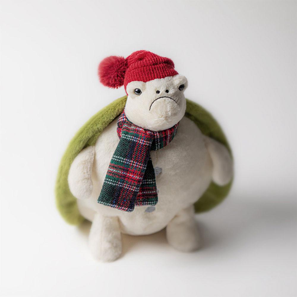 Pluszaki Jellycat Snowman Timmy Turtle,28cm x 20cm x 16cm Białe | Polska  TSXI-91367