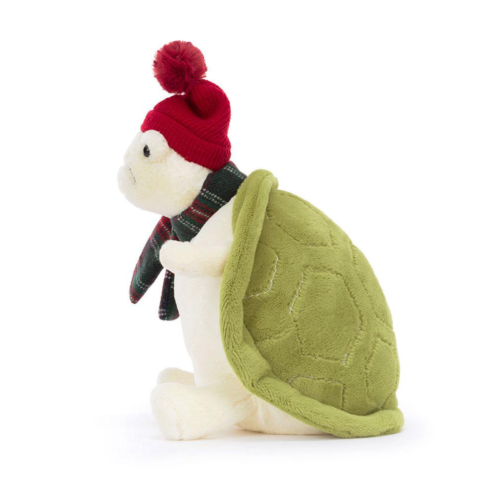 Pluszaki Jellycat Snowman Timmy Turtle,28cm x 20cm x 16cm Białe | Polska  TSXI-91367