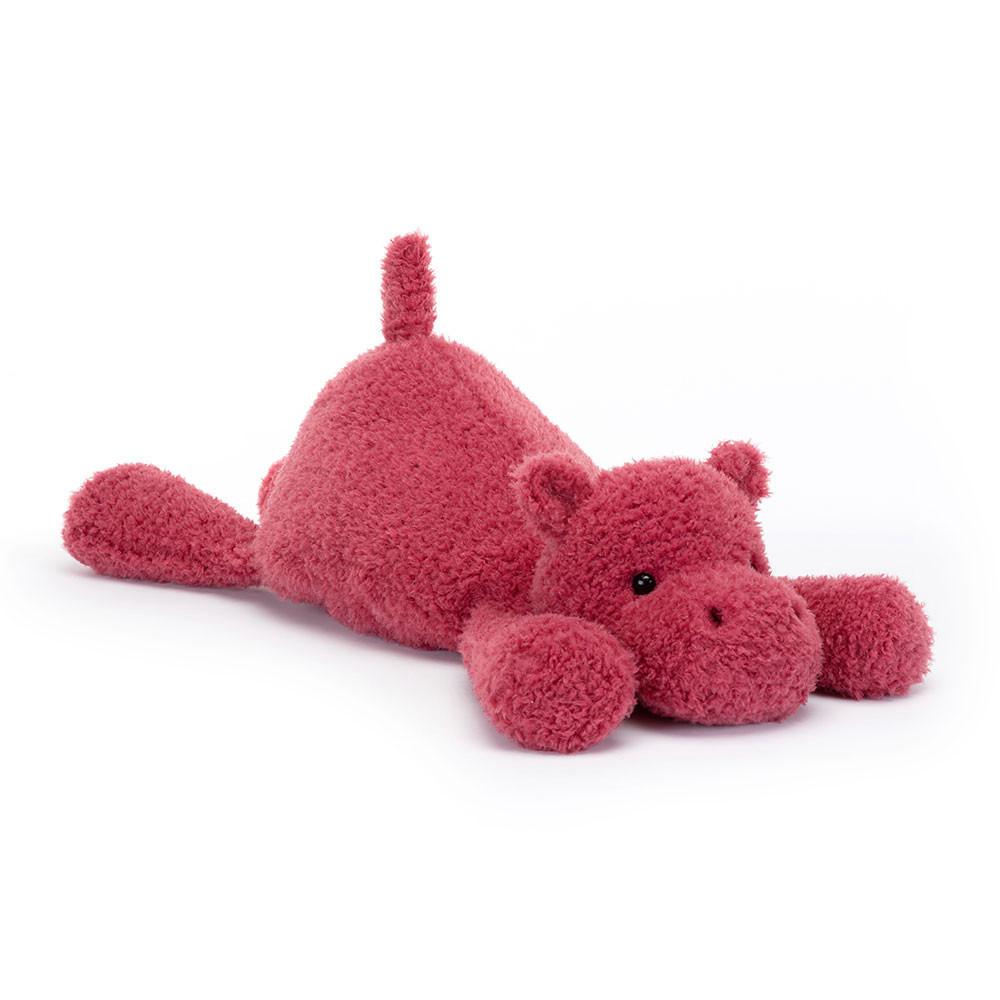 Pluszaki Jellycat Splootie Hippo,16cm x 18cm x 42cm Różowe | Polska  VLPR-75346