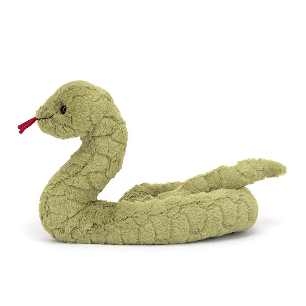 Pluszaki Jellycat Stevie Snake,19cm x 10cm x 24cm Zielone | Polska  RIPB-03741