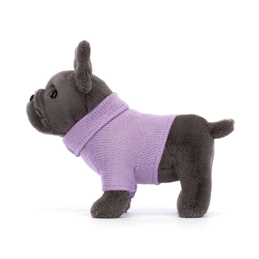 Pluszaki Jellycat Sweater French BullPiesek Purple,6.7in x 2.8in x 7.5in Szare | Polska  ZMYT-36207