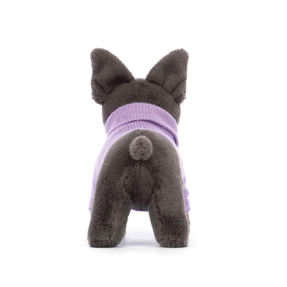 Pluszaki Jellycat Sweater French BullPiesek Purple,6.7in x 2.8in x 7.5in Szare | Polska  ZMYT-36207