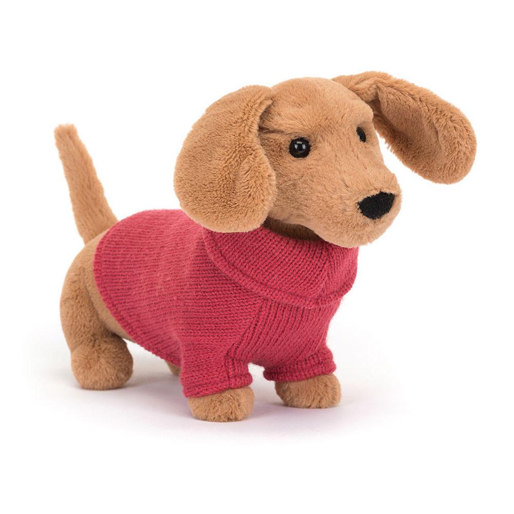 Pluszaki Jellycat Sweater Sausage Piesek,6.3in x 2.8in x 9.4in Brązowe | Polska  OHAS-19672