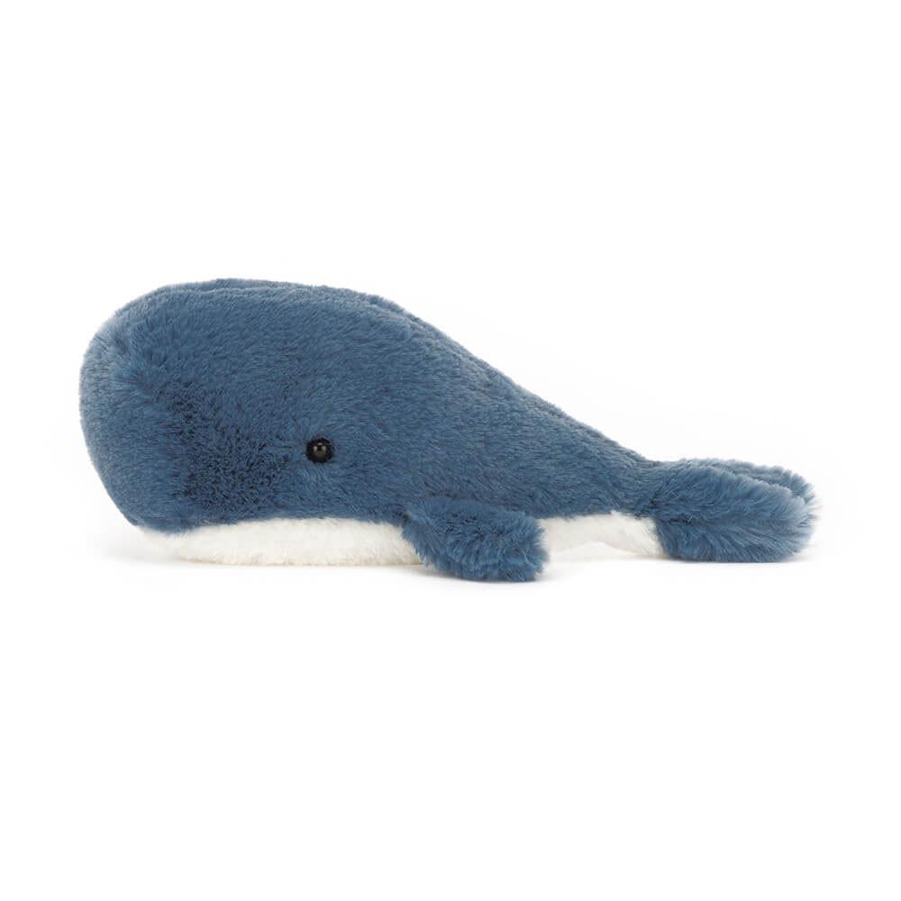 Pluszaki Jellycat Wavelly Whale,8cm x 6cm x 13cm Niebieskie | Polska  QADK-27103