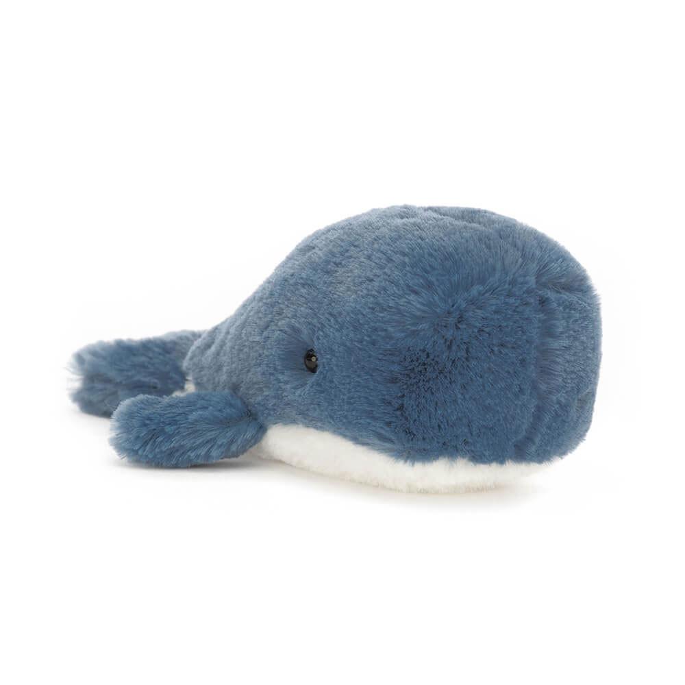 Pluszaki Jellycat Wavelly Whale,8cm x 6cm x 13cm Niebieskie | Polska  QADK-27103