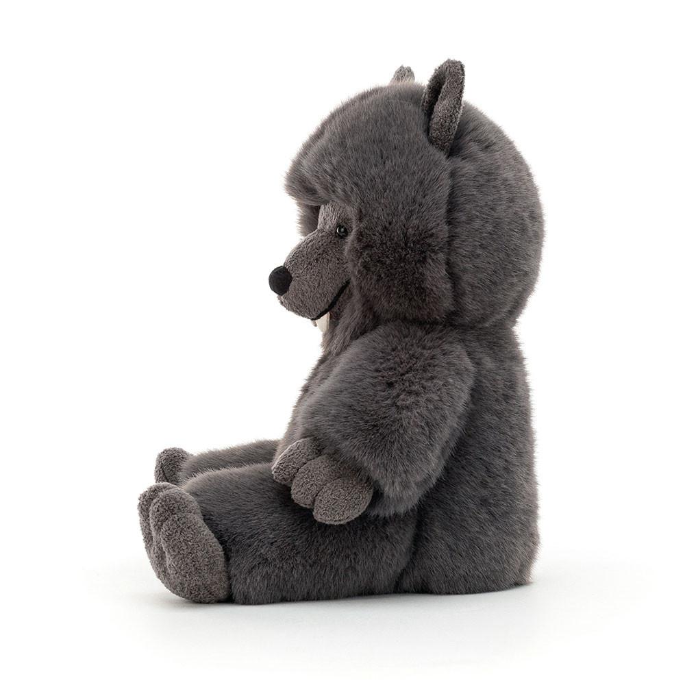 Pluszaki Jellycat Wilf Wolf,28cm x 18cm x 12cm Szare | Polska  RDTY-95784