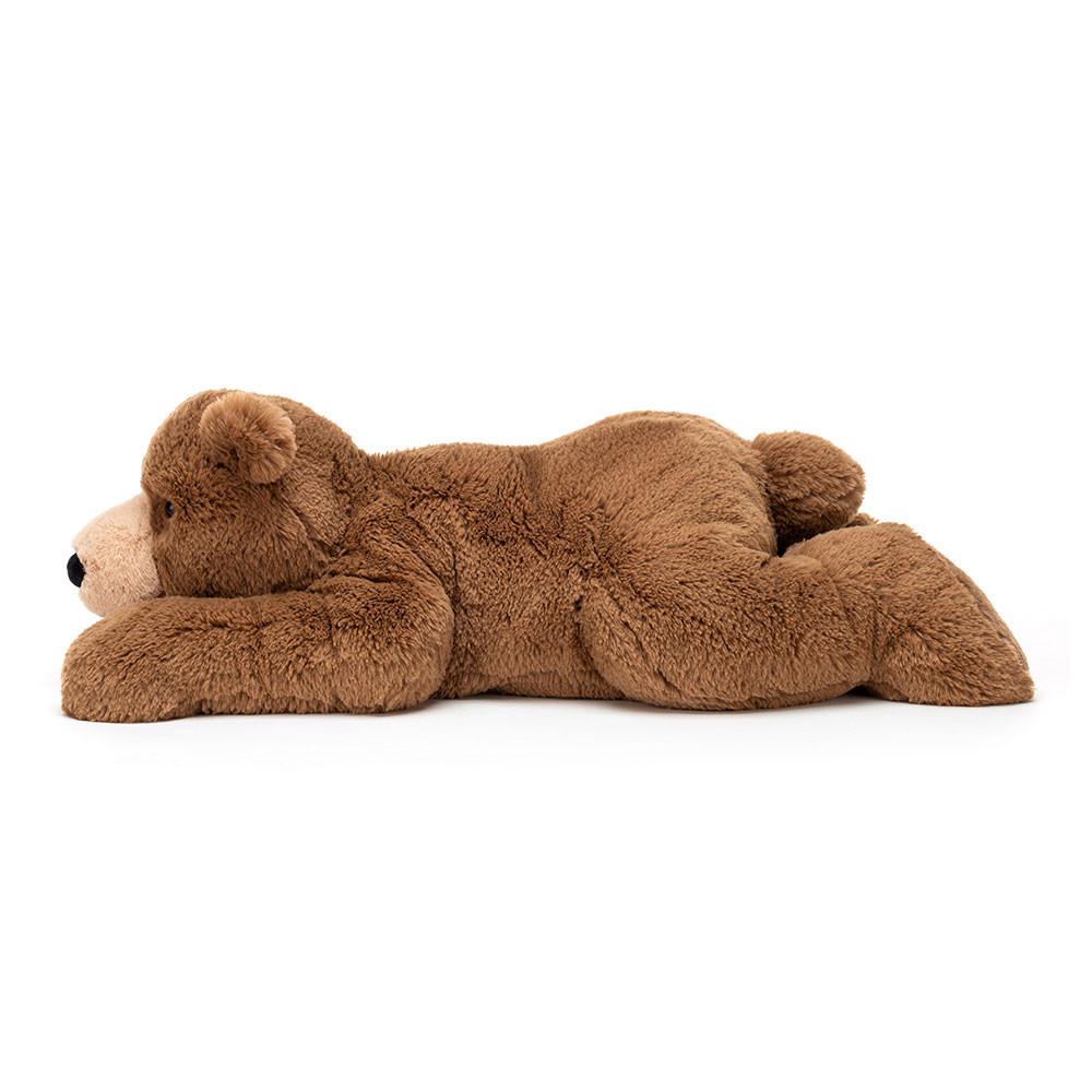 Pluszaki Jellycat Woody Miś Lying,18cm x 19cm x 47cm Brązowe | Polska  SXBZ-42986