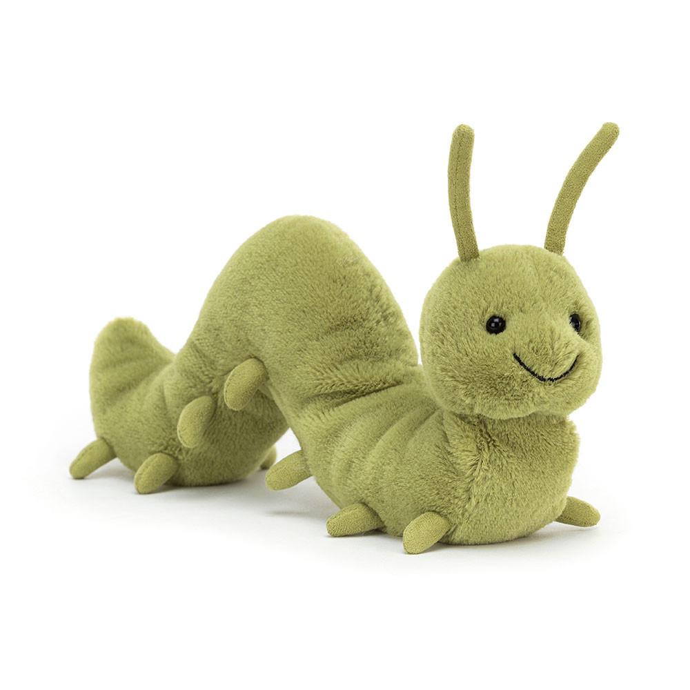 Pluszaki Jellycat Wriggidig Jelonekerpillar,11cm x 5cm x 25cm Zielone | Polska  SQOP-76423