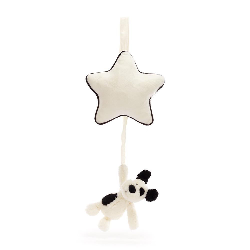 Psy Jellycat Bashful Puppy Musical Pull,30cm x 20cm x 6cm Białe | Polska  RXHQ-82154