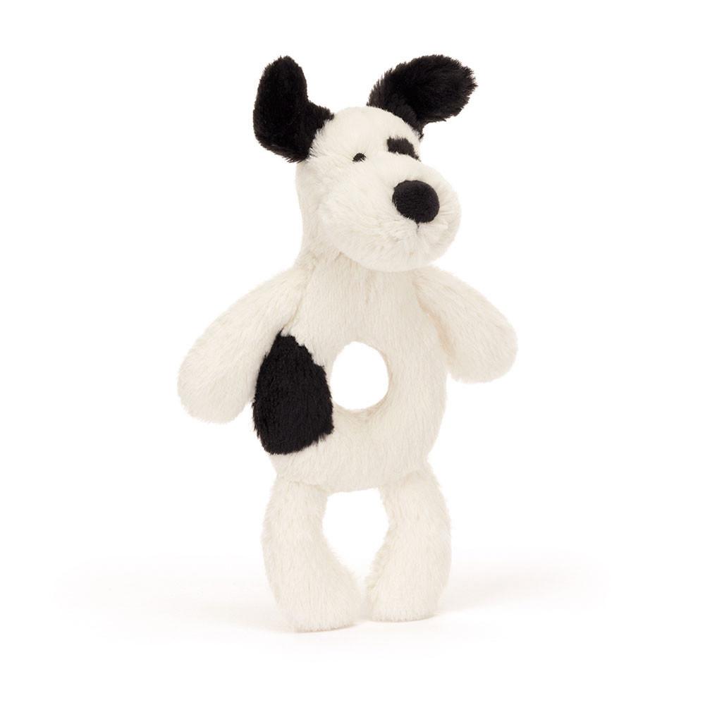 Psy Jellycat Bashful Puppy Ring Rattle,18cm x 8cm x 2cm Białe | Polska  CUEI-17492