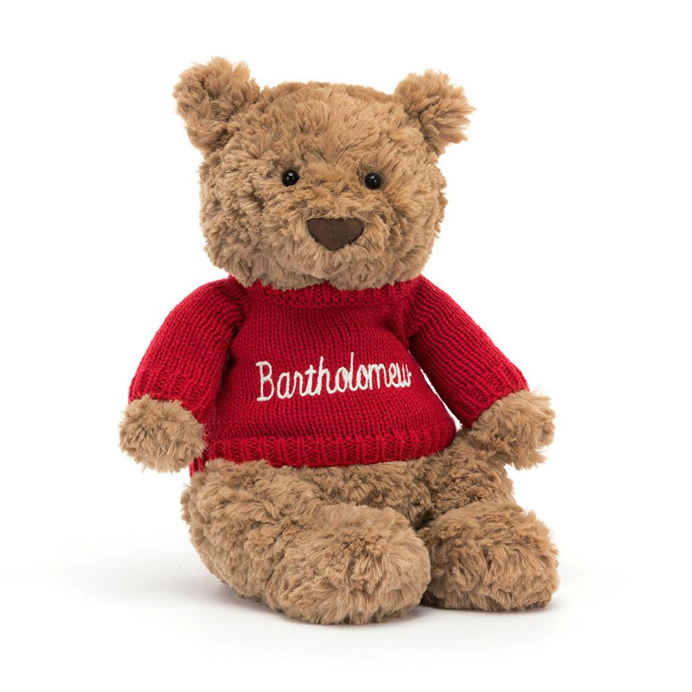 Swetry Jellycat Bartholomew Miś,26cm x 12cm x 8cm Brązowe | Polska  RMJN-25807