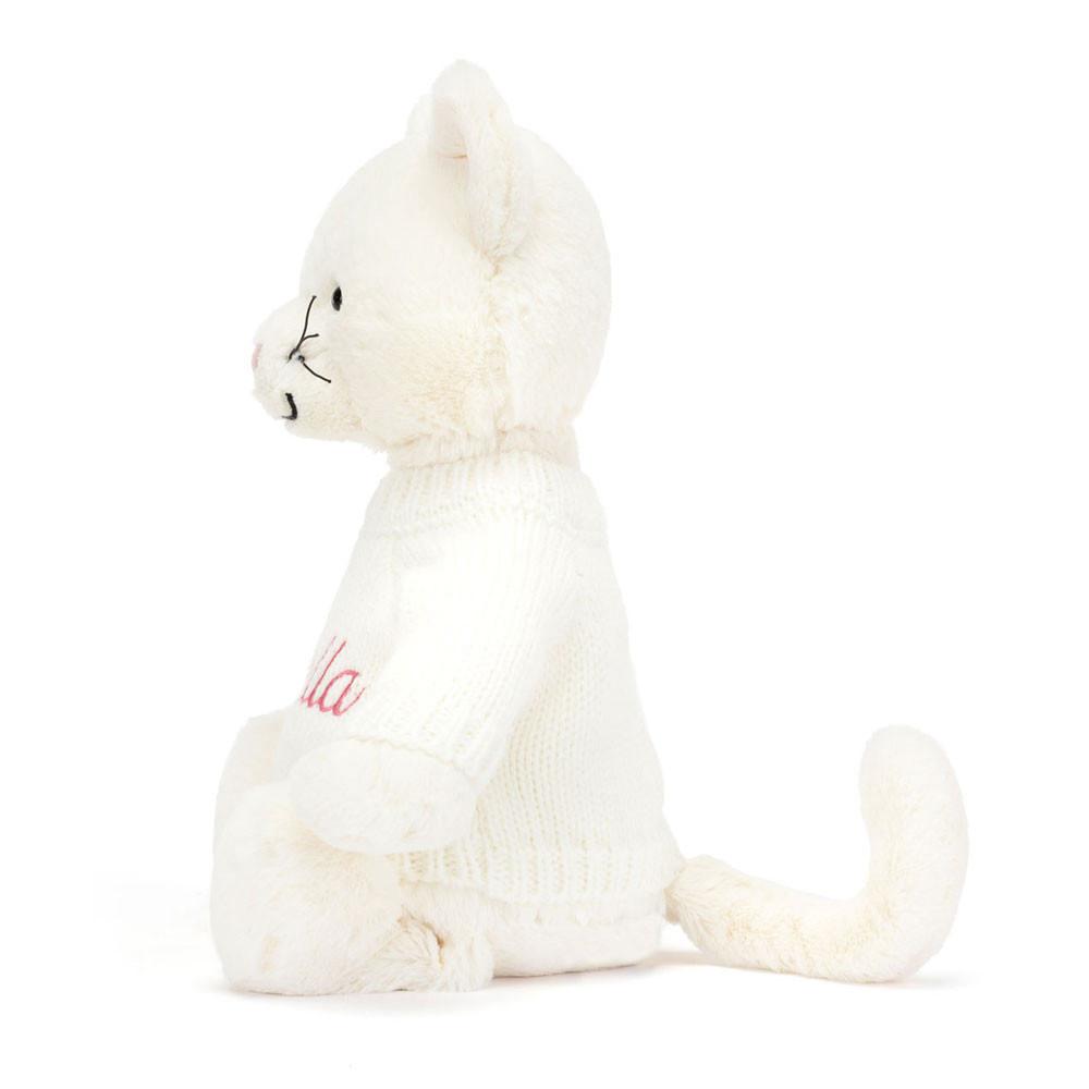 Swetry Jellycat Bashful Cream Kitten with Cream,31cm x 12cm x 9cm Białe | Polska  XSAP-65913