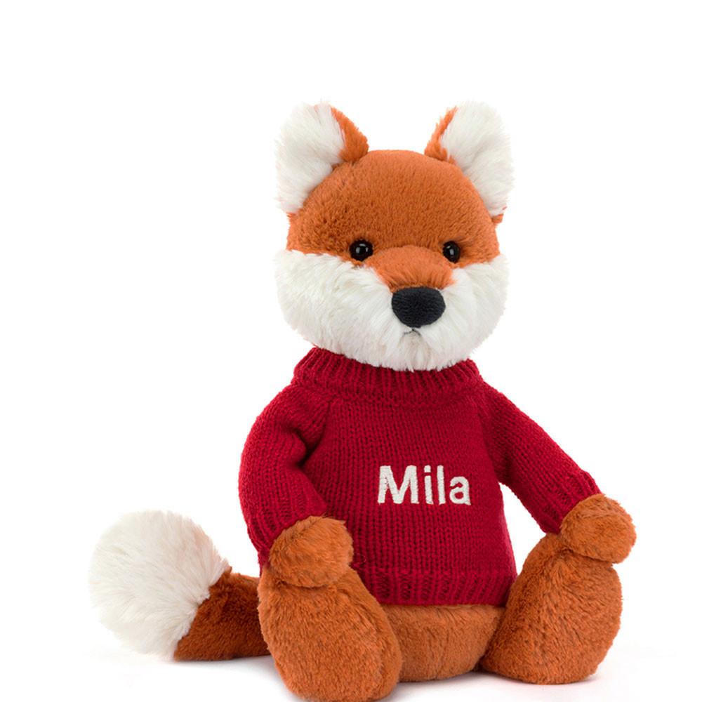 Swetry Jellycat Bashful Fox Cub,31cm x 12cm x 9cm Pomarańczowe | Polska  FBZT-51207