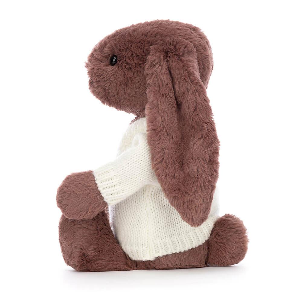 Swetry Jellycat Bashful Fudge Króliczek with Cream,31cm x 12cm x 9cm Brązowe | Polska  EUQF-63975