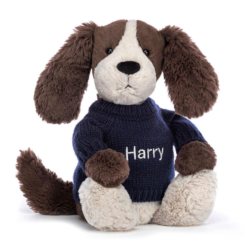 Swetry Jellycat Bashful Fudge Puppy,31cm x 12cm x 9cm Brązowe | Polska  BTGF-40531
