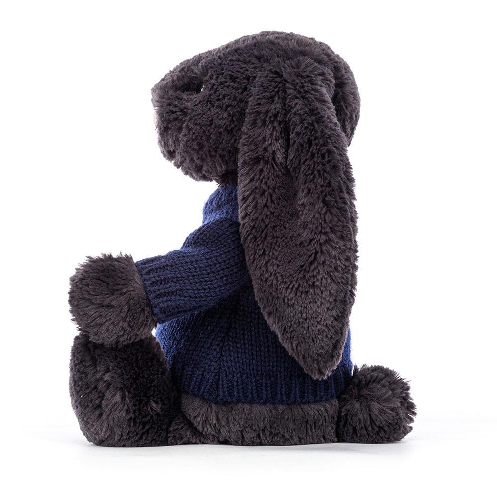 Swetry Jellycat Bashful Inky Króliczek,31cm x 12cm x 9cm Czarne | Polska  IKEM-78109