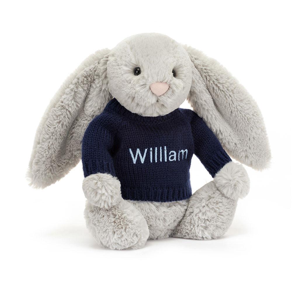 Swetry Jellycat Bashful Króliczek,31cm x 12cm x 9cm Szare | Polska  PUED-49315