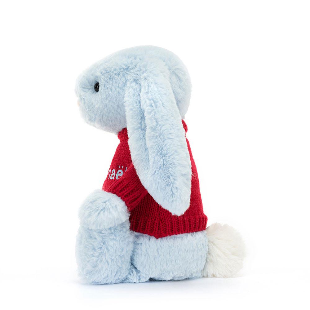Swetry Jellycat Bashful Króliczek,31cm x 12cm x 9cm Niebieskie | Polska  SWOA-35607