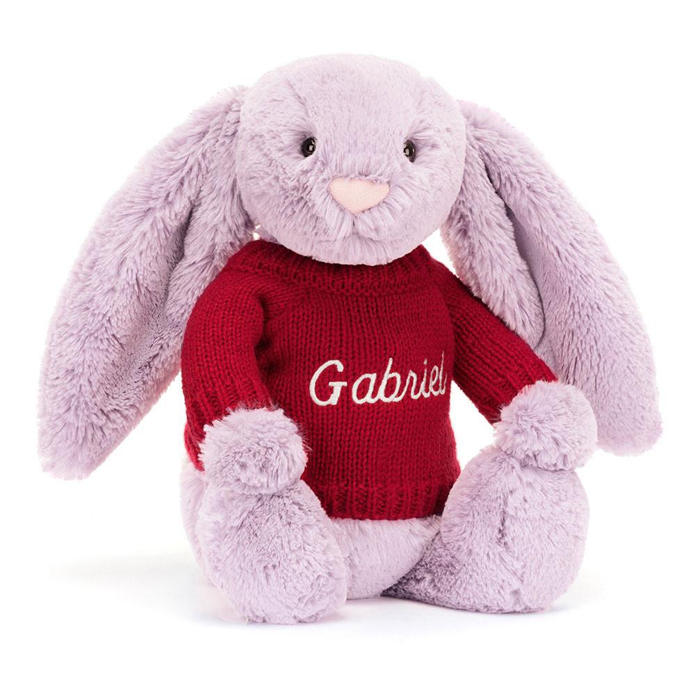 Swetry Jellycat Bashful Lilac Króliczek,31cm x 12cm x 9cm Fioletowe | Polska  WHNL-36048