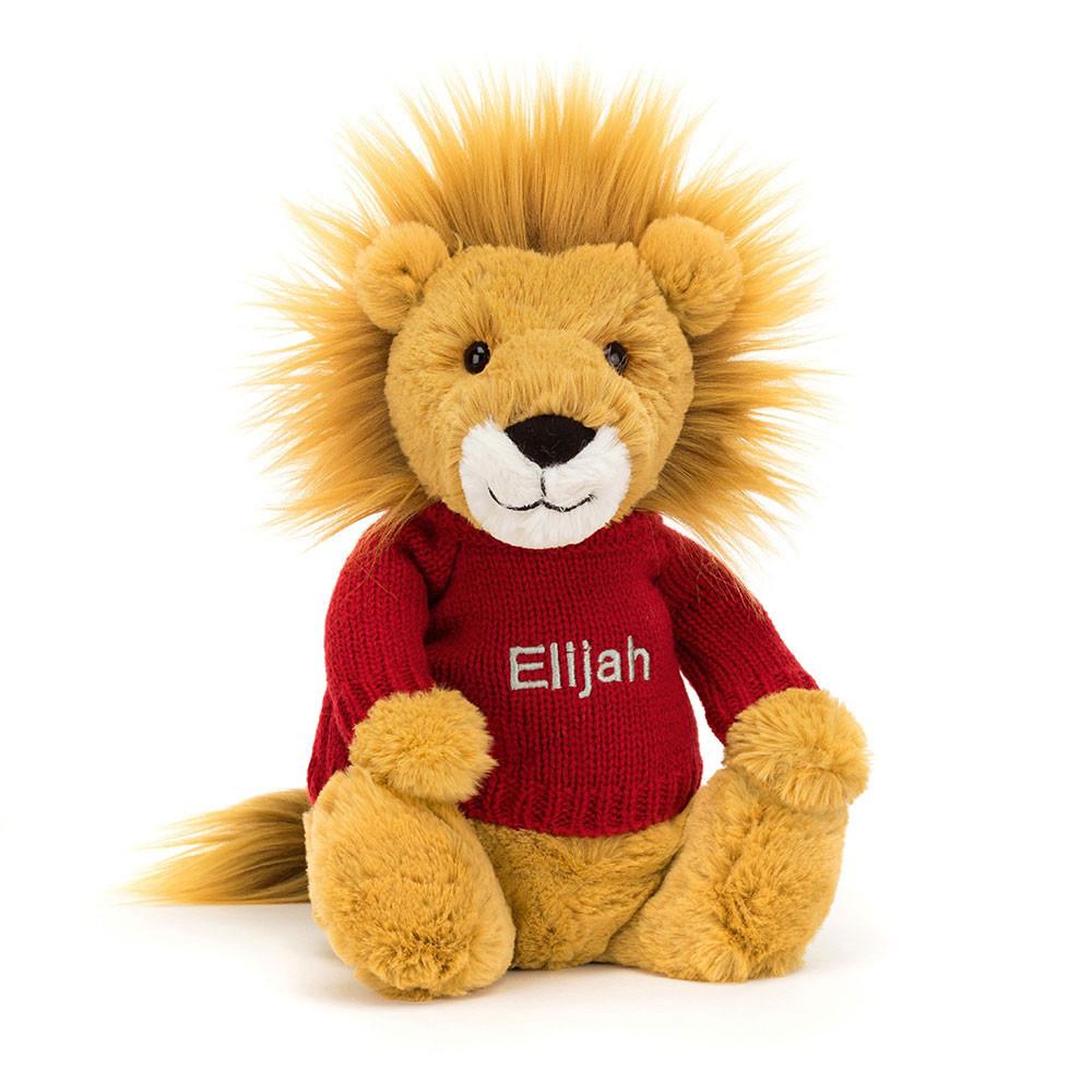 Swetry Jellycat Bashful Lion,31cm x 12cm x 9cm Żółte | Polska  CTFX-10835