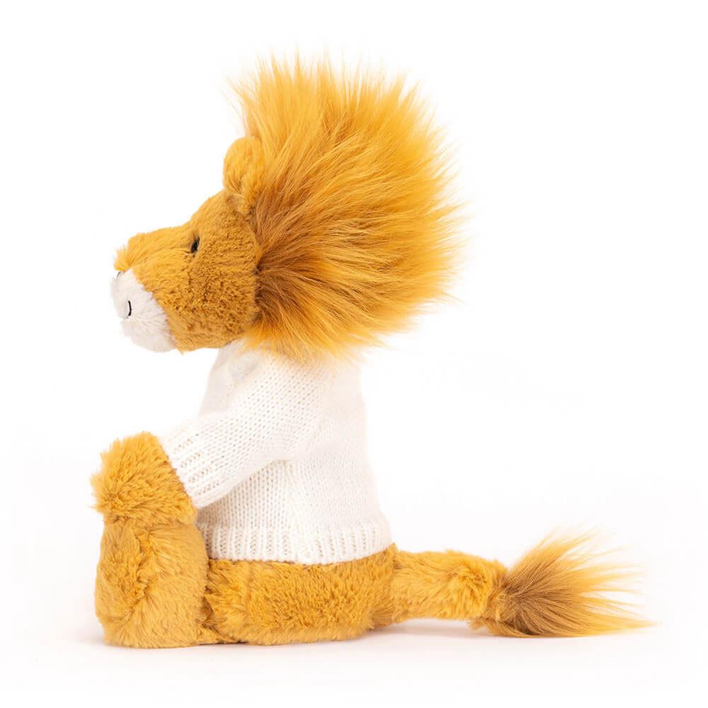 Swetry Jellycat Bashful Lion with Cream,31cm x 12cm x 9cm Żółte | Polska  GSPT-04287
