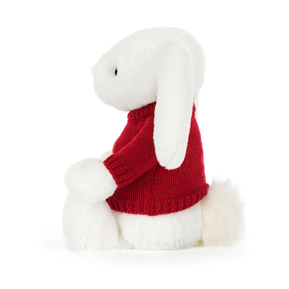 Swetry Jellycat Bashful Luxe Króliczek Luna,31cm x 12cm x 9cm Białe | Polska  NEPH-51380
