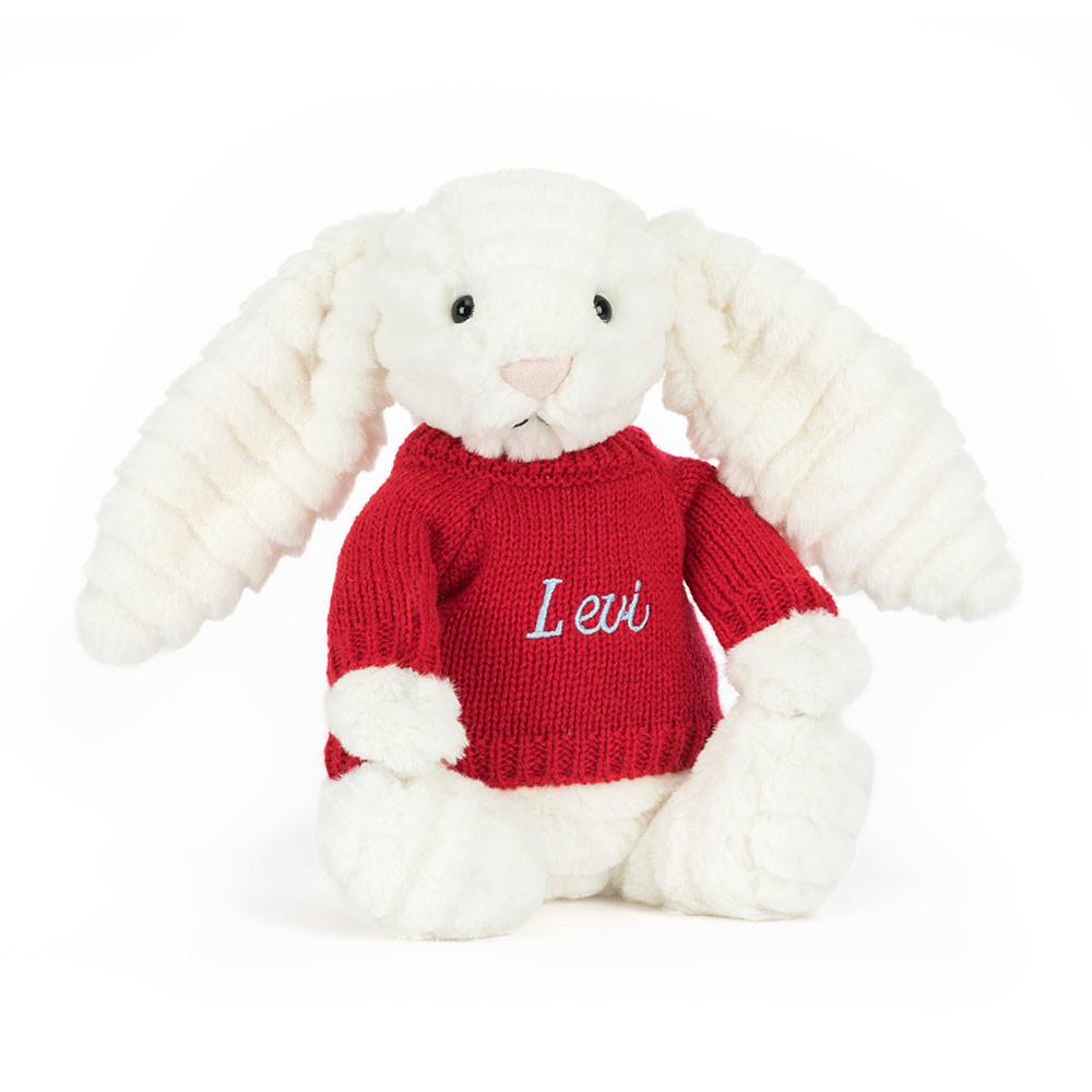 Swetry Jellycat Bashful Luxe Króliczek Nimbus,31cm x 12cm x 9cm Białe | Polska  ULMS-54216
