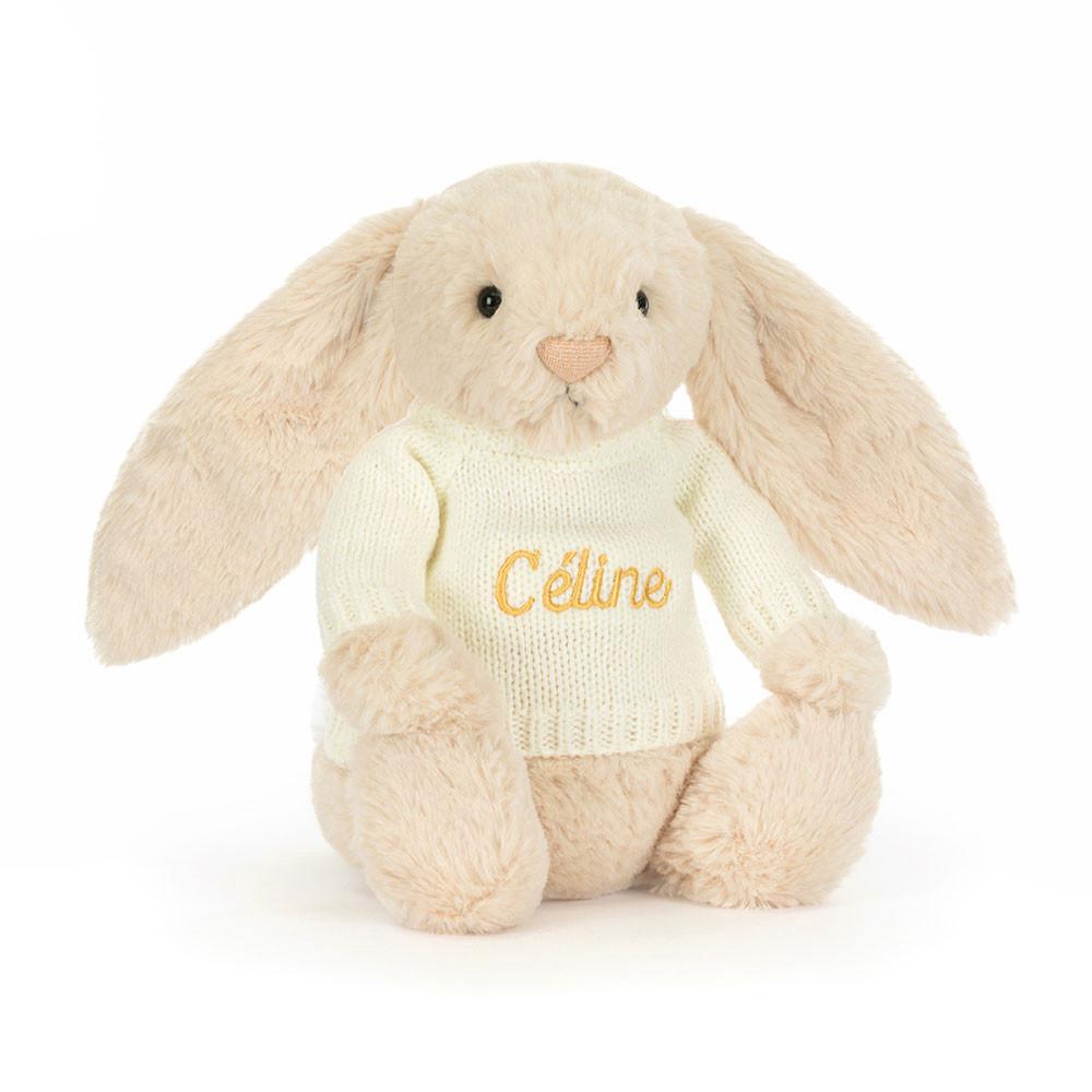 Swetry Jellycat Bashful Luxe Króliczek Willow with Cream,31cm x 12cm x 9cm Beżowe | Polska  OLWP-01396
