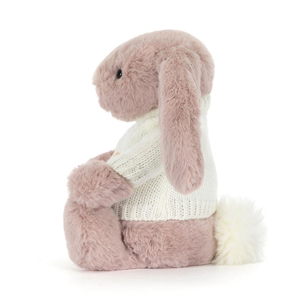 Swetry Jellycat Bashful Luxe Króliczek with Cream,31cm x 12cm x 9cm Różowe | Polska  KWEO-37548
