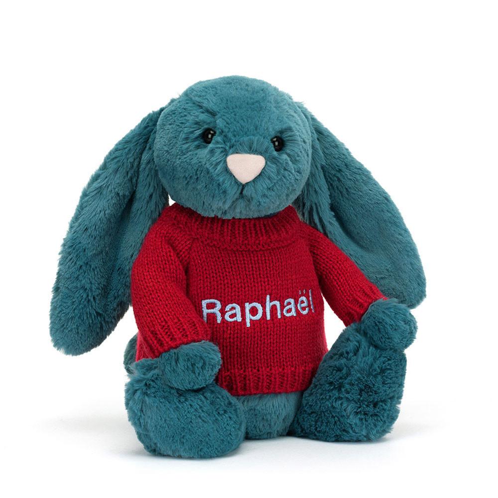 Swetry Jellycat Bashful Mineral Króliczek,31cm x 12cm x 9cm Niebieskie | Polska  IUBT-63542
