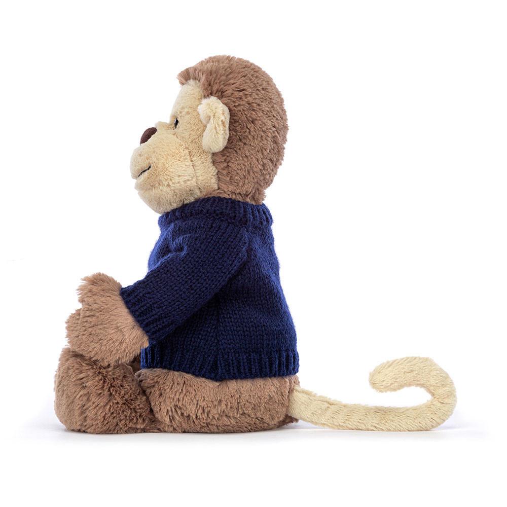 Swetry Jellycat Bashful Monkey,31cm x 12cm x 9cm Brązowe | Polska  WKQV-62780