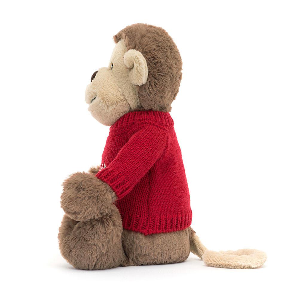 Swetry Jellycat Bashful Monkey,31cm x 12cm x 9cm Brązowe | Polska  DQCE-46501