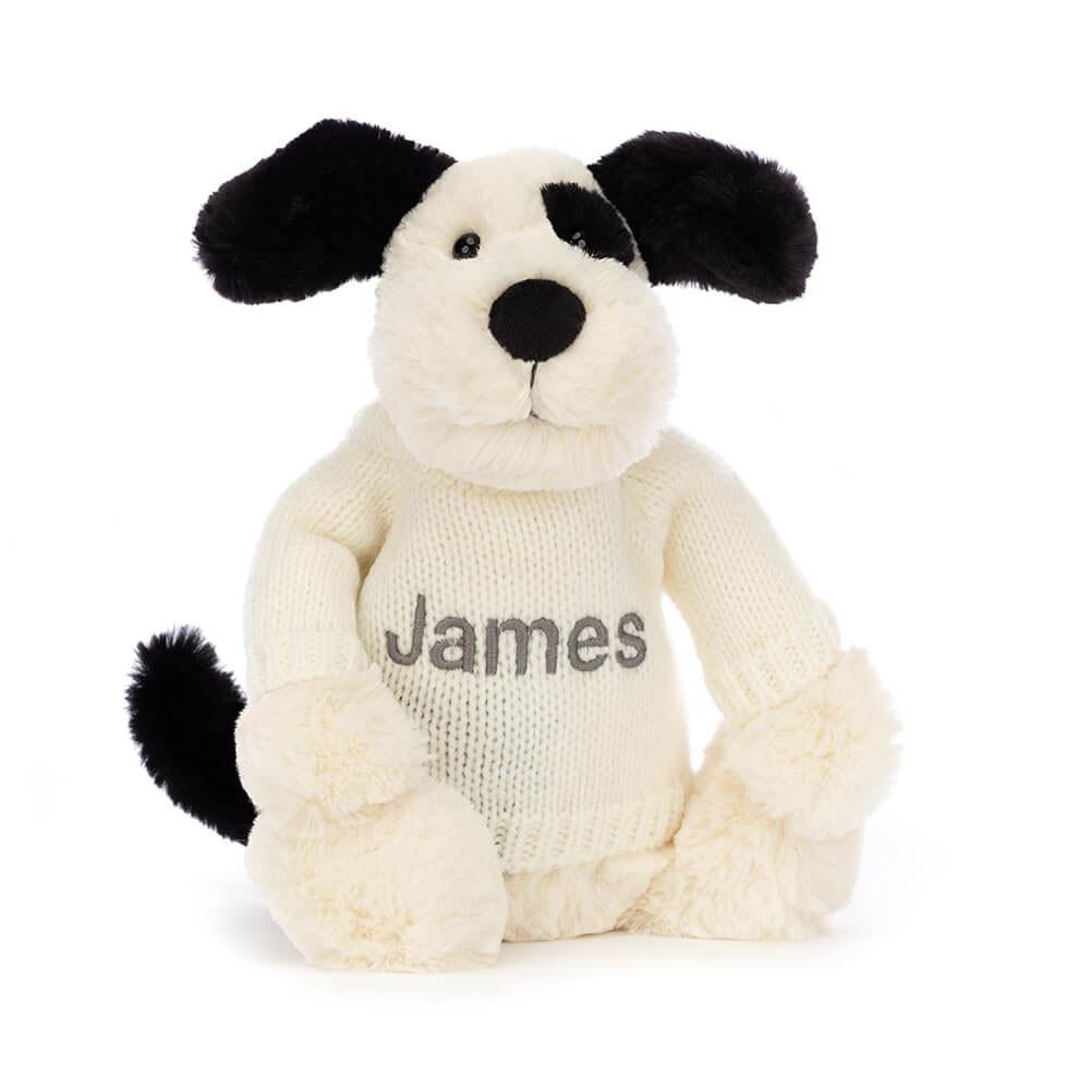 Swetry Jellycat Bashful Puppy with Cream,31cm x 12cm x 9cm Białe | Polska  WCOE-58213
