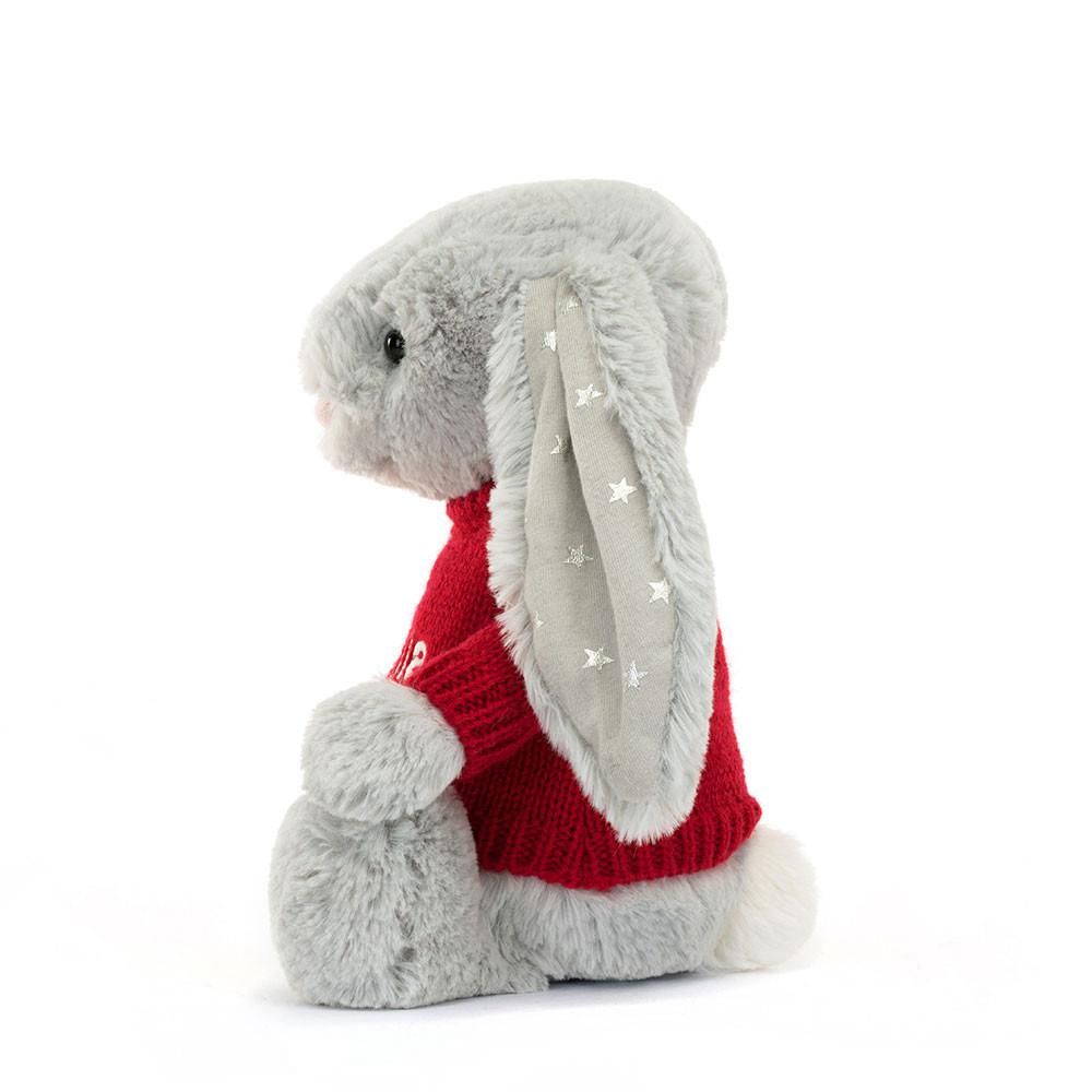 Swetry Jellycat Bashful Shimmer Króliczek,31cm x 12cm x 9cm Szare | Polska  ZDAT-16480