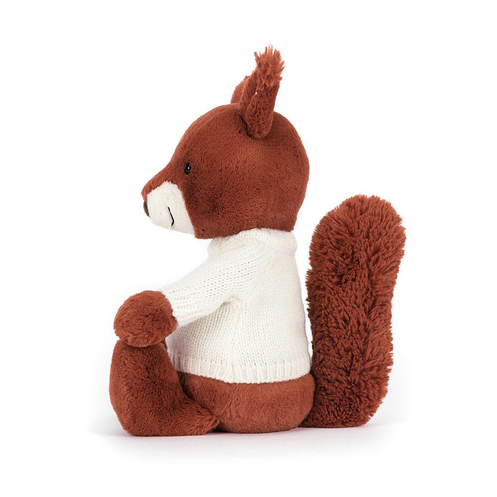 Swetry Jellycat Bashful Squirrel with Cream,31cm x 12cm x 9cm Czerwone | Polska  MOVW-27968