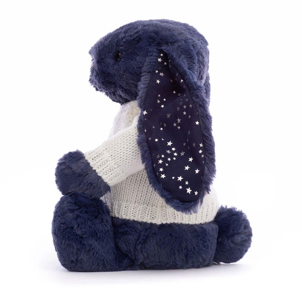 Swetry Jellycat Bashful Stardust Króliczek with Cream,31cm x 12cm x 9cm Niebieskie | Polska  MFSV-04592