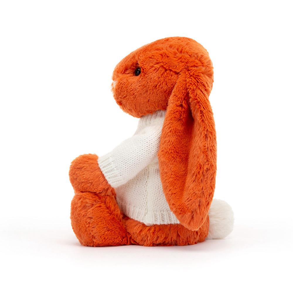 Swetry Jellycat Bashful Tangerine Króliczek with Cream,31cm x 12cm x 9cm Pomarańczowe | Polska  HTNG-83106
