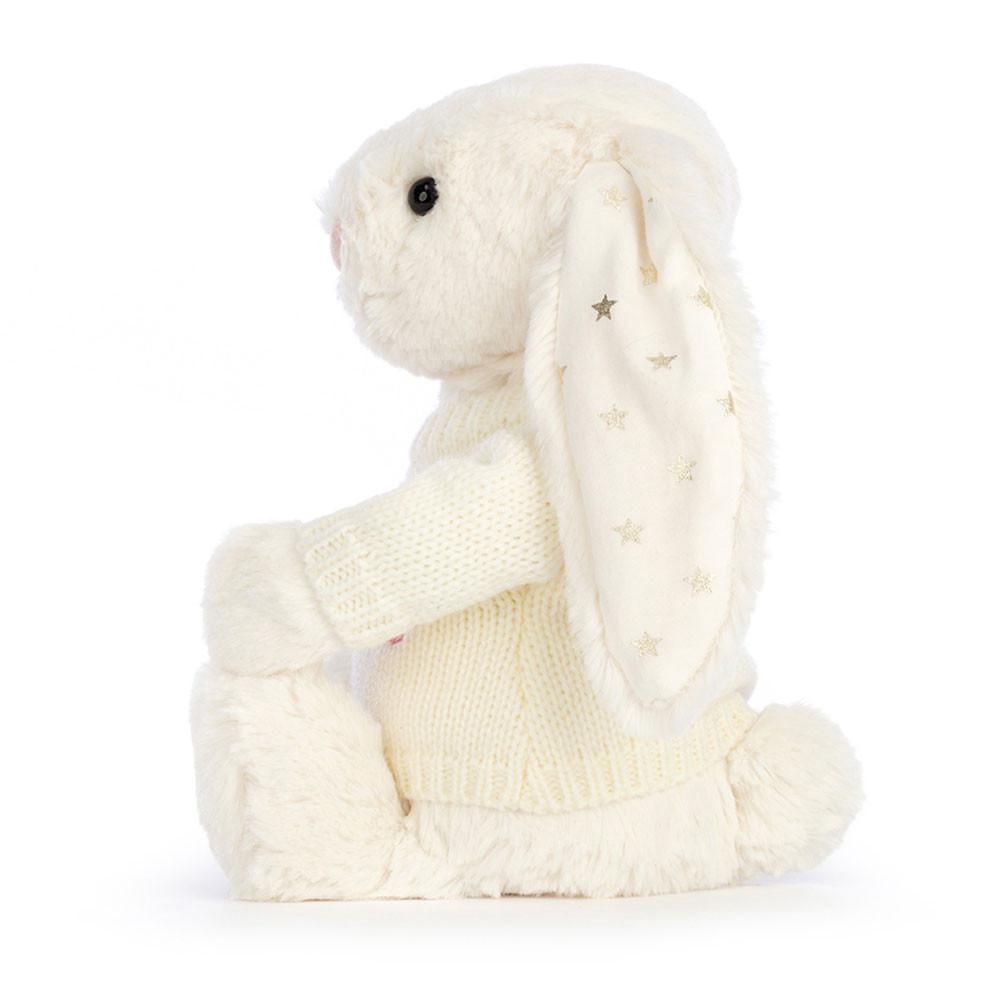 Swetry Jellycat Bashful Twinkle Króliczek with Cream,31cm x 12cm x 9cm Białe | Polska  VLHM-65730