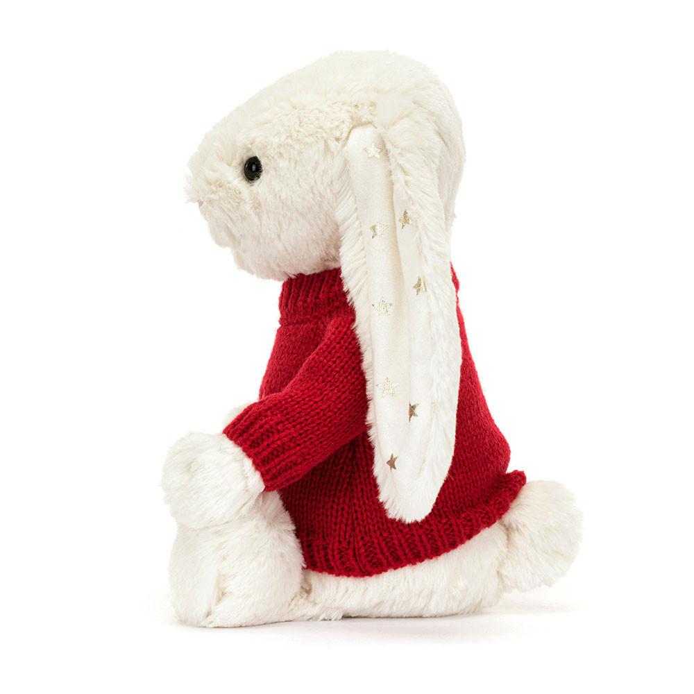 Swetry Jellycat Bashful Twinkle Króliczek,31cm x 12cm x 9cm Białe | Polska  QADI-90123