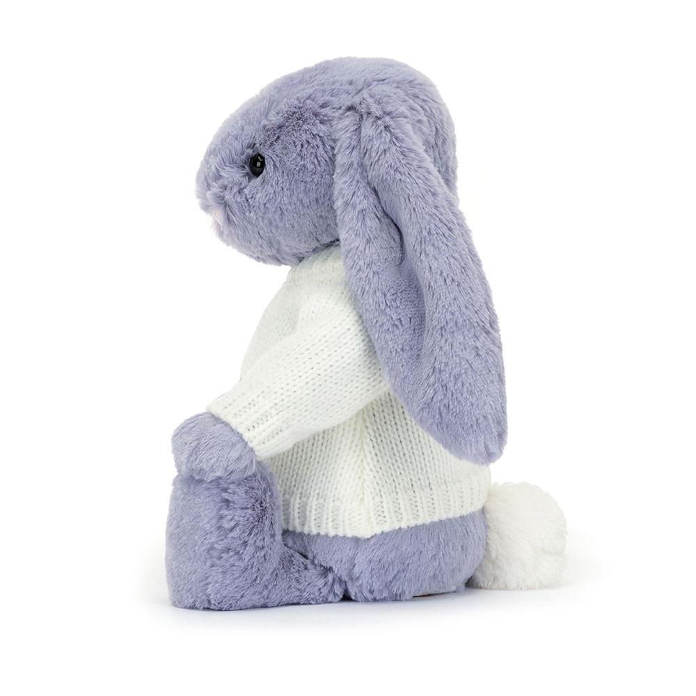 Swetry Jellycat Bashful Viola Króliczek with Cream,31cm x 12cm x 9cm Fioletowe | Polska  WOIM-26089