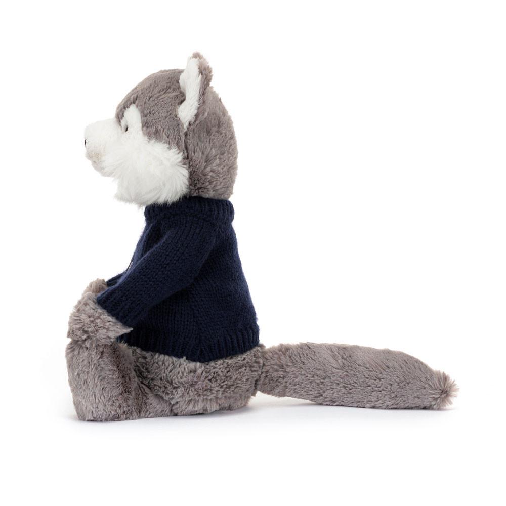 Swetry Jellycat Bashful Wolf,31cm x 12cm x 9cm Szare | Polska  KRIZ-84260