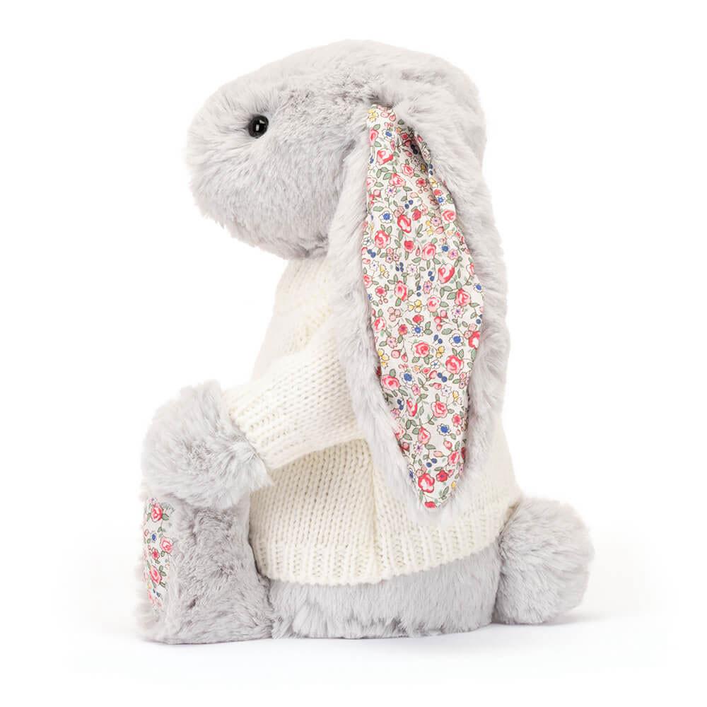 Swetry Jellycat Blossom Króliczek with Cream,31cm x 12cm x 9cm Szare | Polska  GCKV-48925