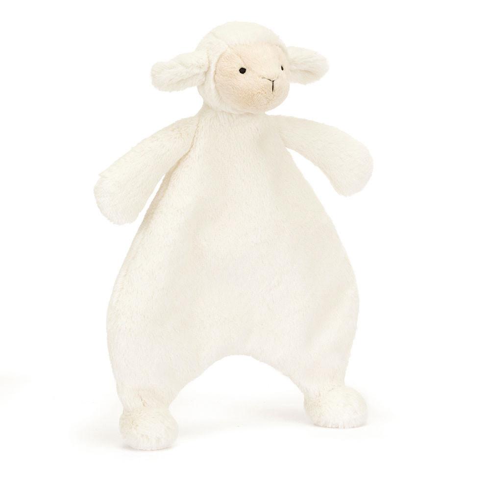 Szmatka Przytulanka Jellycat Bashful Lamb,27cm x 20cm x 7cm Białe | Polska  KERI-19702