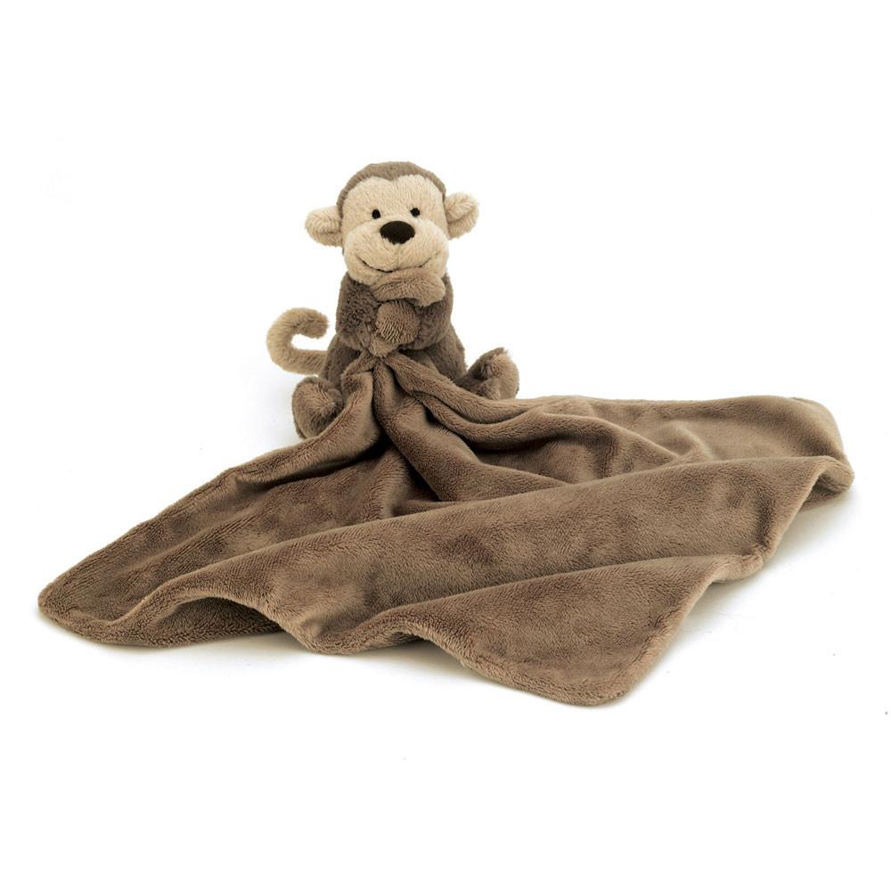 Szmatka Przytulanka Jellycat Bashful Monkey,15cm x 34cm x 34cm Brązowe | Polska  DZSI-53129