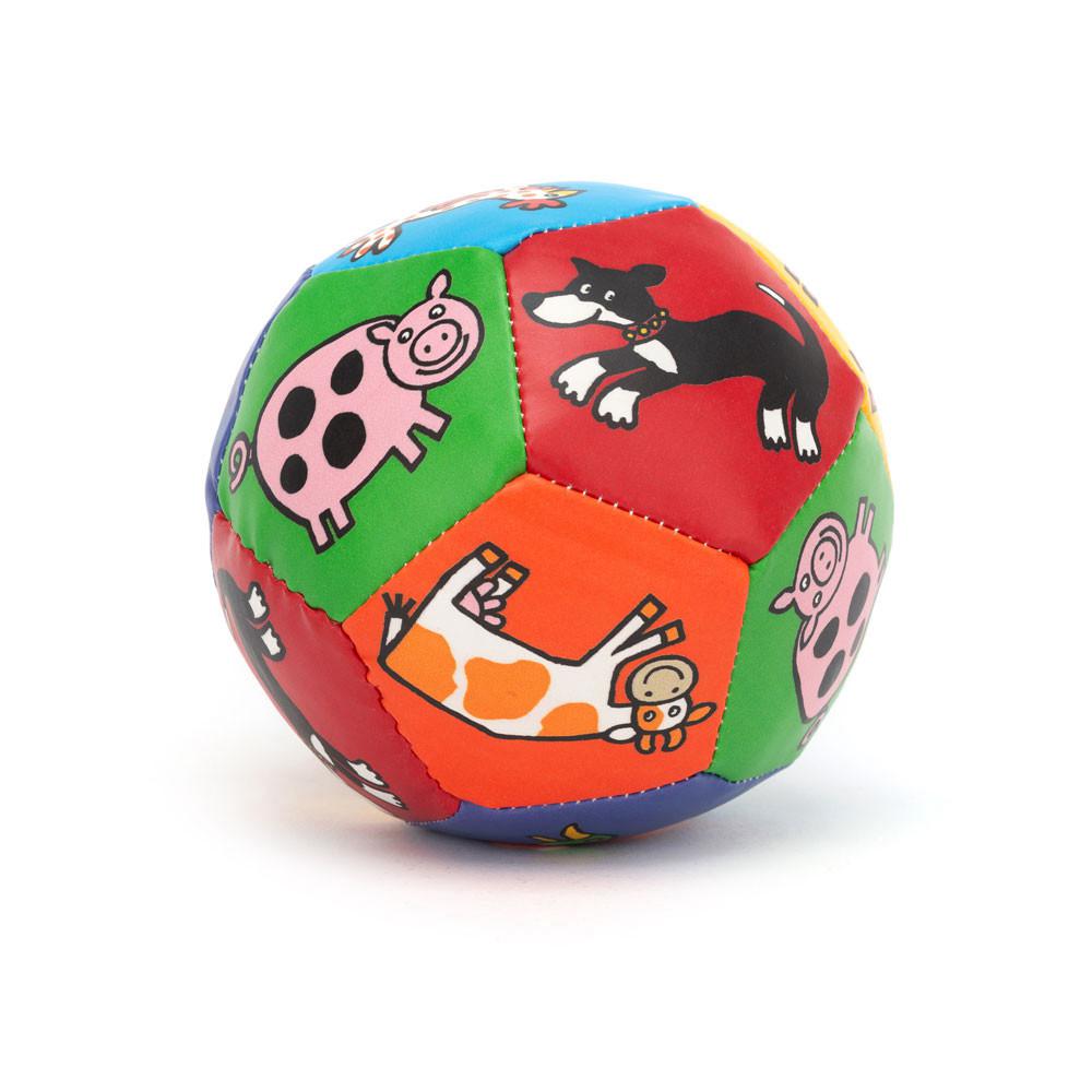 Szmatka Przytulanka Jellycat Farm Tails Boing Ball,10cm x 10cm x 10cm Czerwone | Polska  GBRU-42380