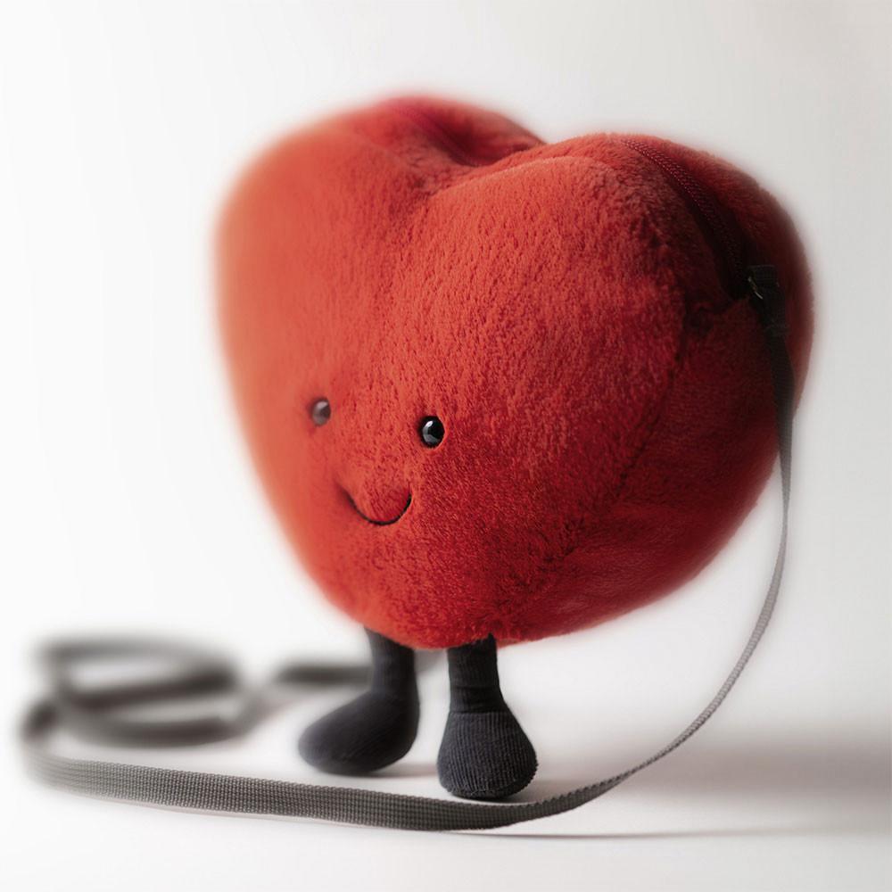 Torebka Jellycat Amuseables Heart,17cm x 18cm x 5cm Czerwone | Polska  MLGR-30281